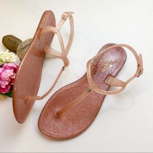 KATE SPADE Pink Glitter Sandals